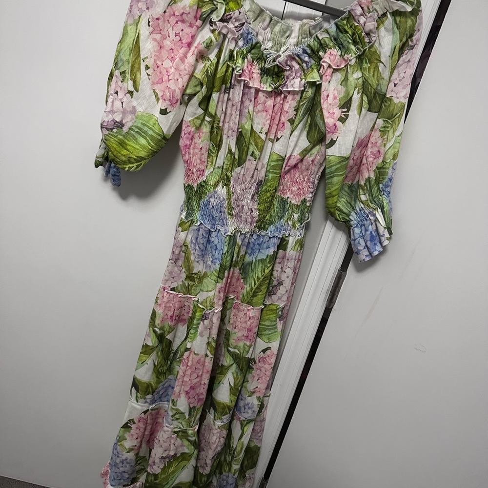 Floral Off-Shoulder Maxi Dress